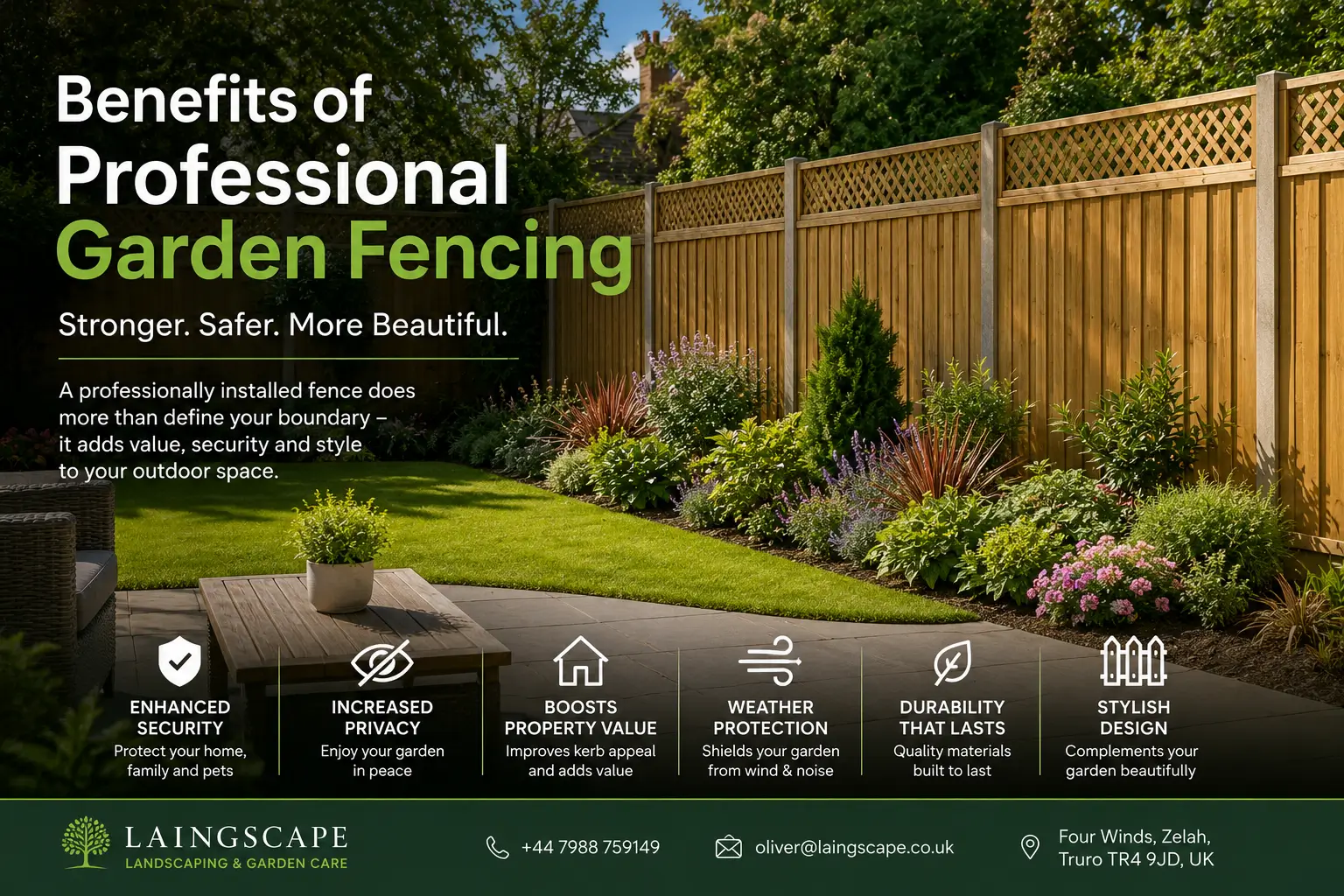 Benefits of Professional Garden Fencing