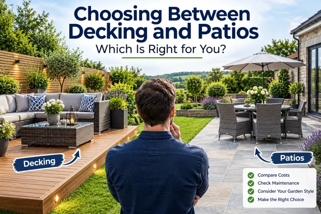 Choosing Between Decking and Patios