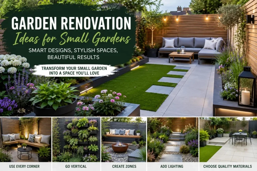 Garden Renovation Ideas for Small Gardens