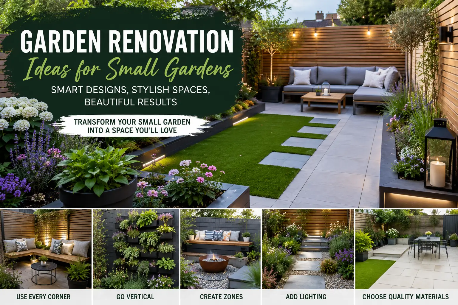 Garden Renovation Ideas for Small Gardens