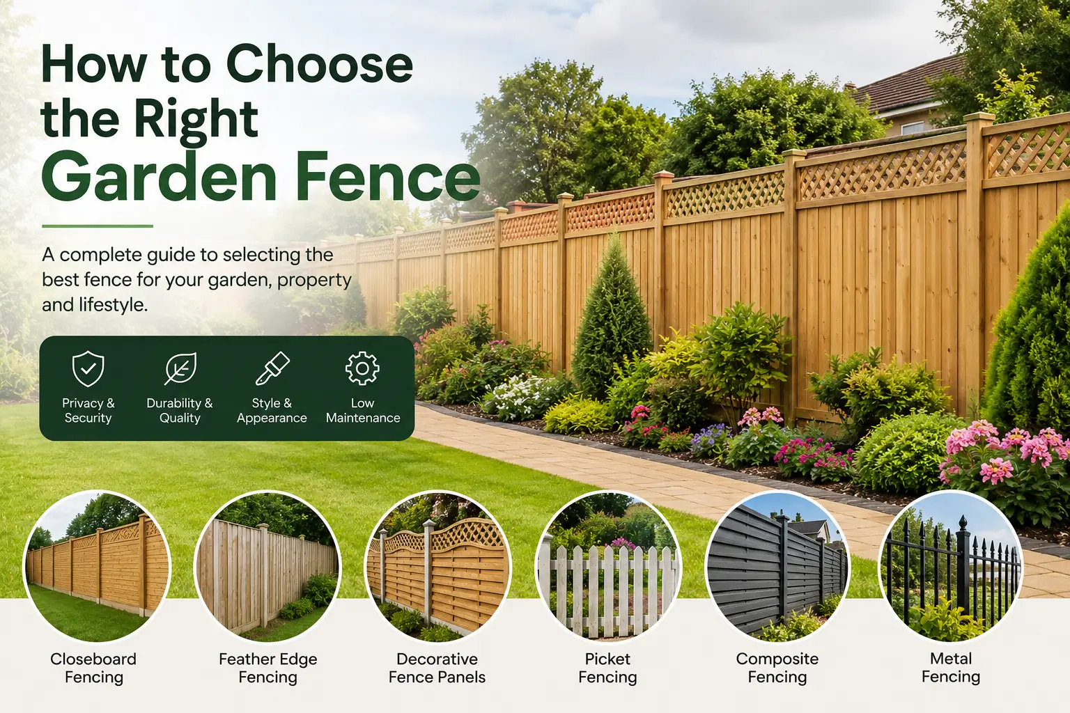 How to Choose the Right Garden Fence for Your Property