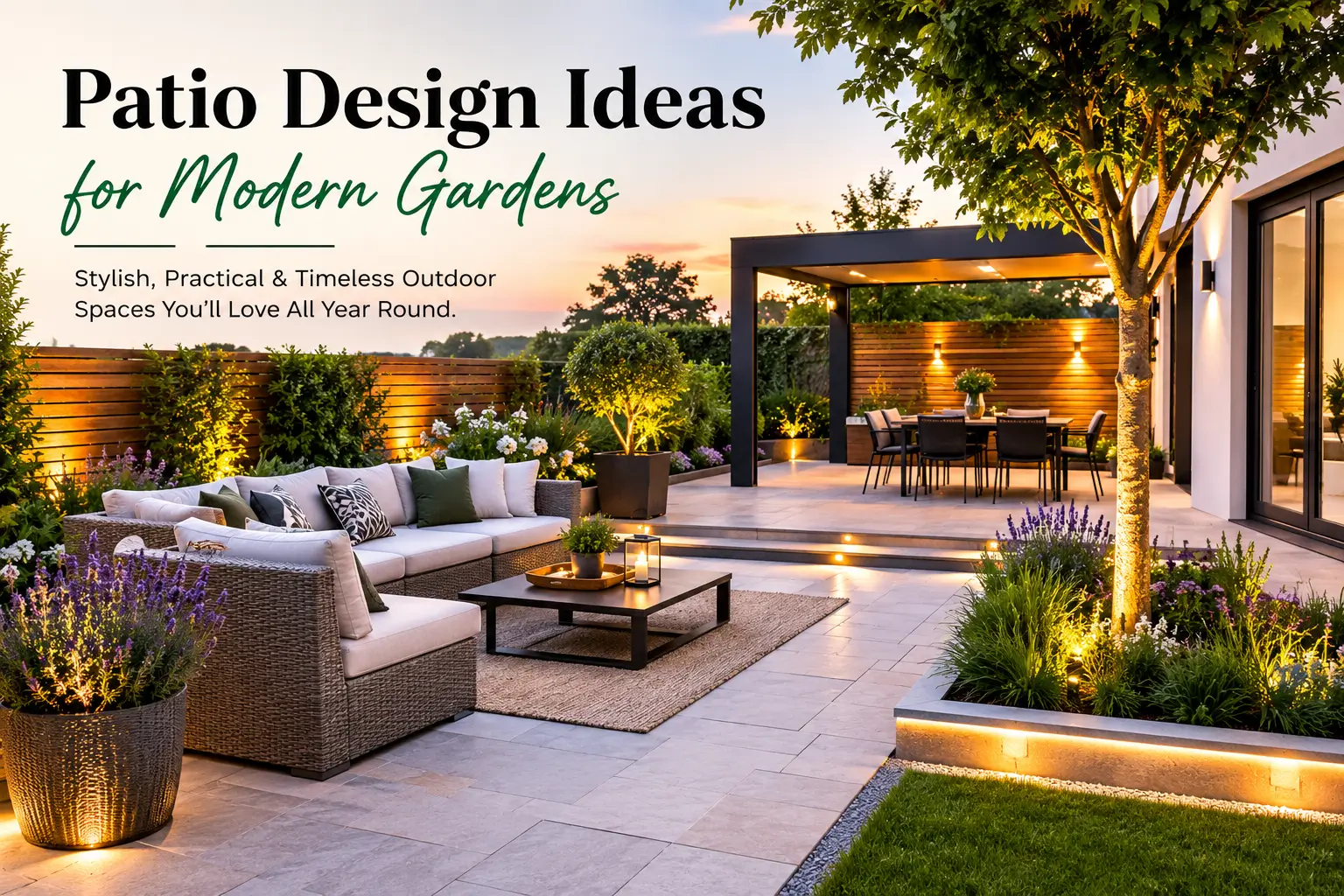 Patio Design Ideas for Modern Gardens | Laingscape