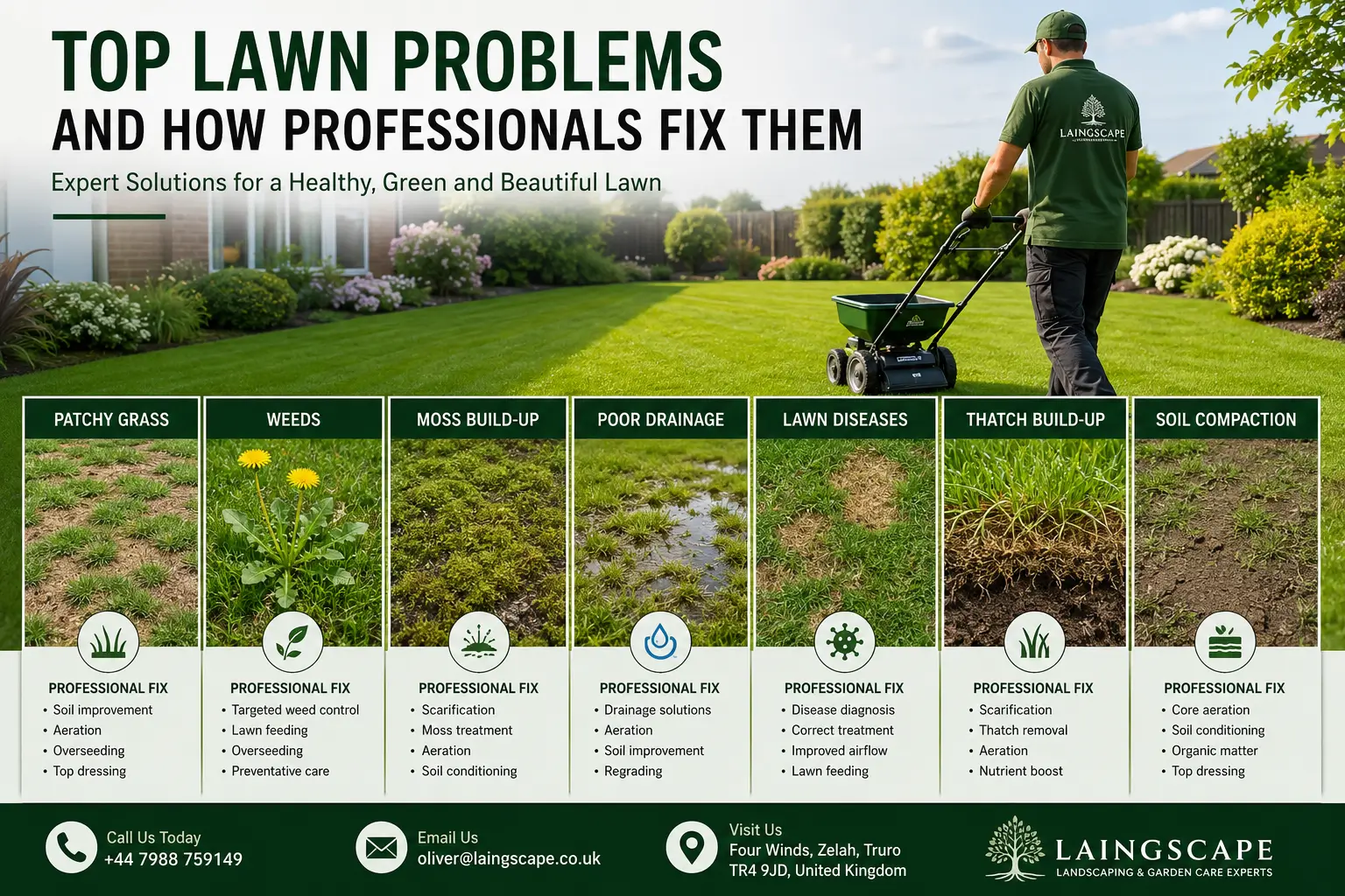 Top Lawn Problems and Professional Lawn Fixes UK