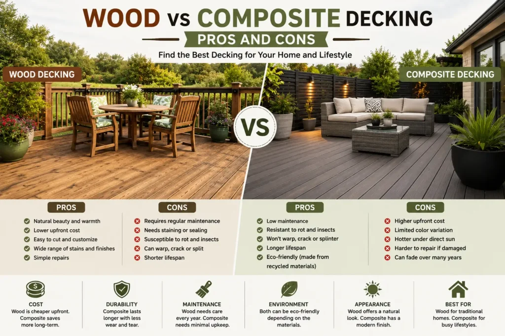 Wood vs Composite Decking