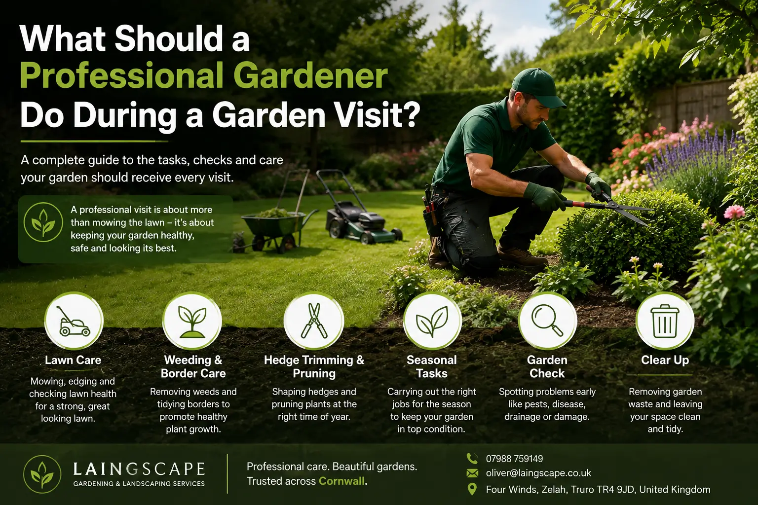 Professional Gardener Do During a Garden Visit