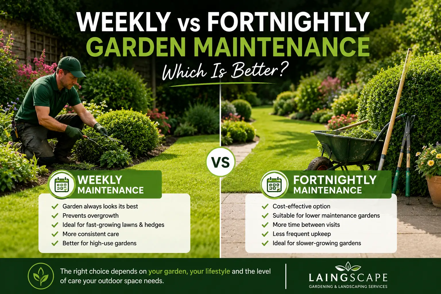 Weekly vs Fortnightly Garden Maintenance