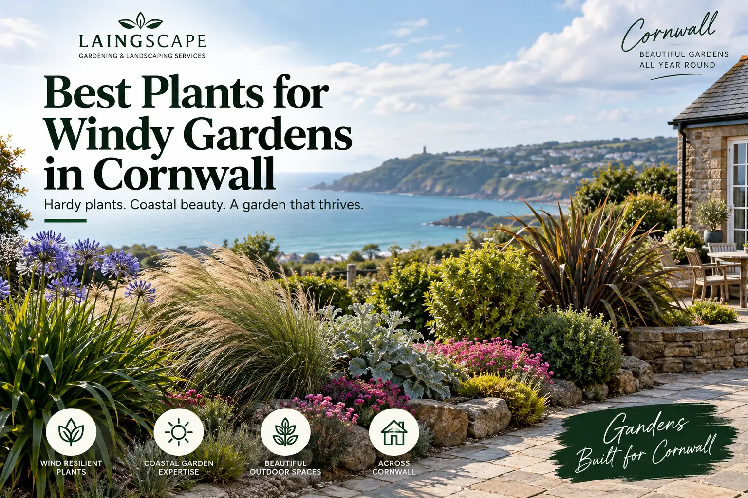 Best Plants for Windy Gardens in Cornwall