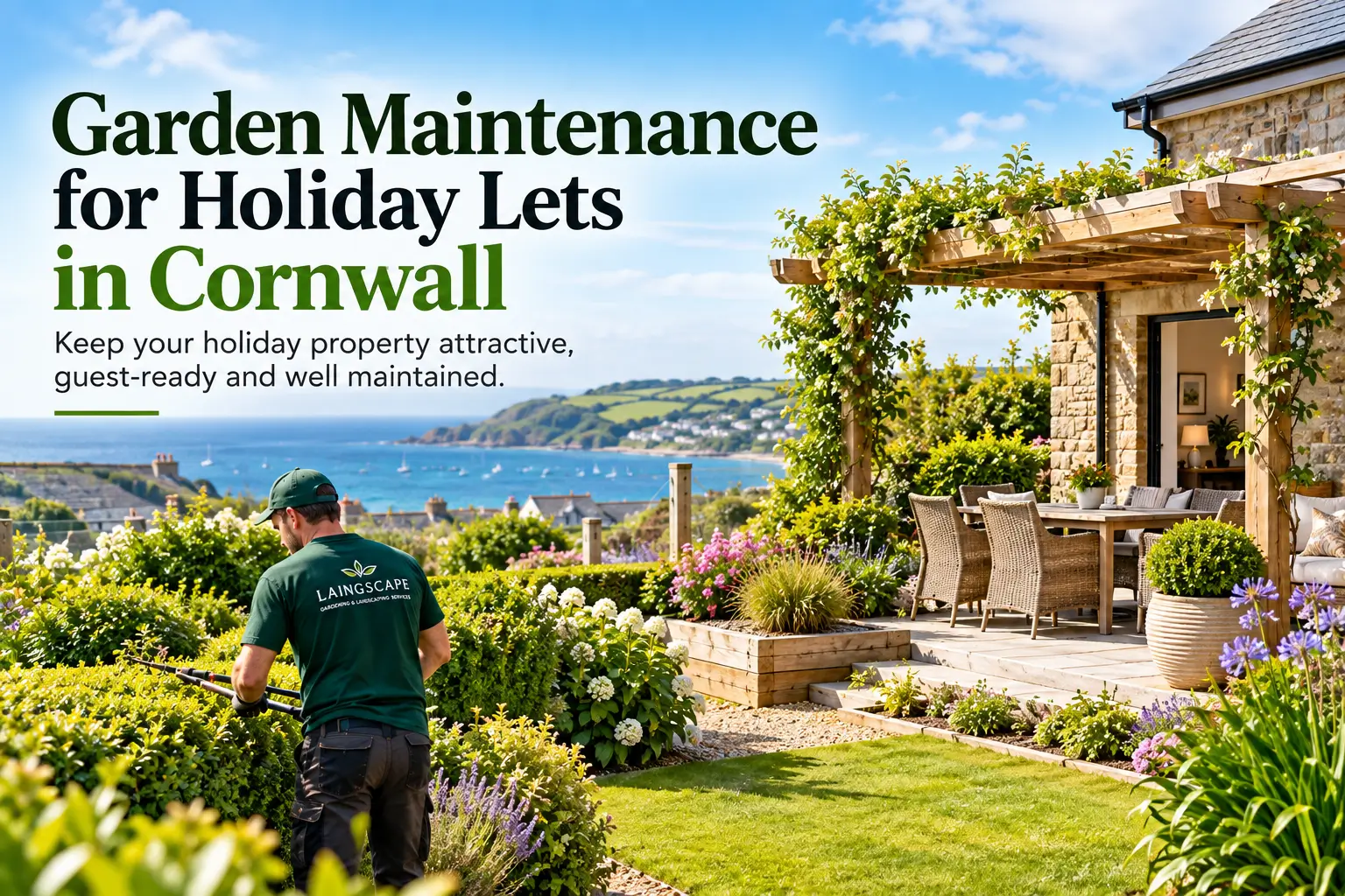 Garden Maintenance for Holiday Lets in Cornwall