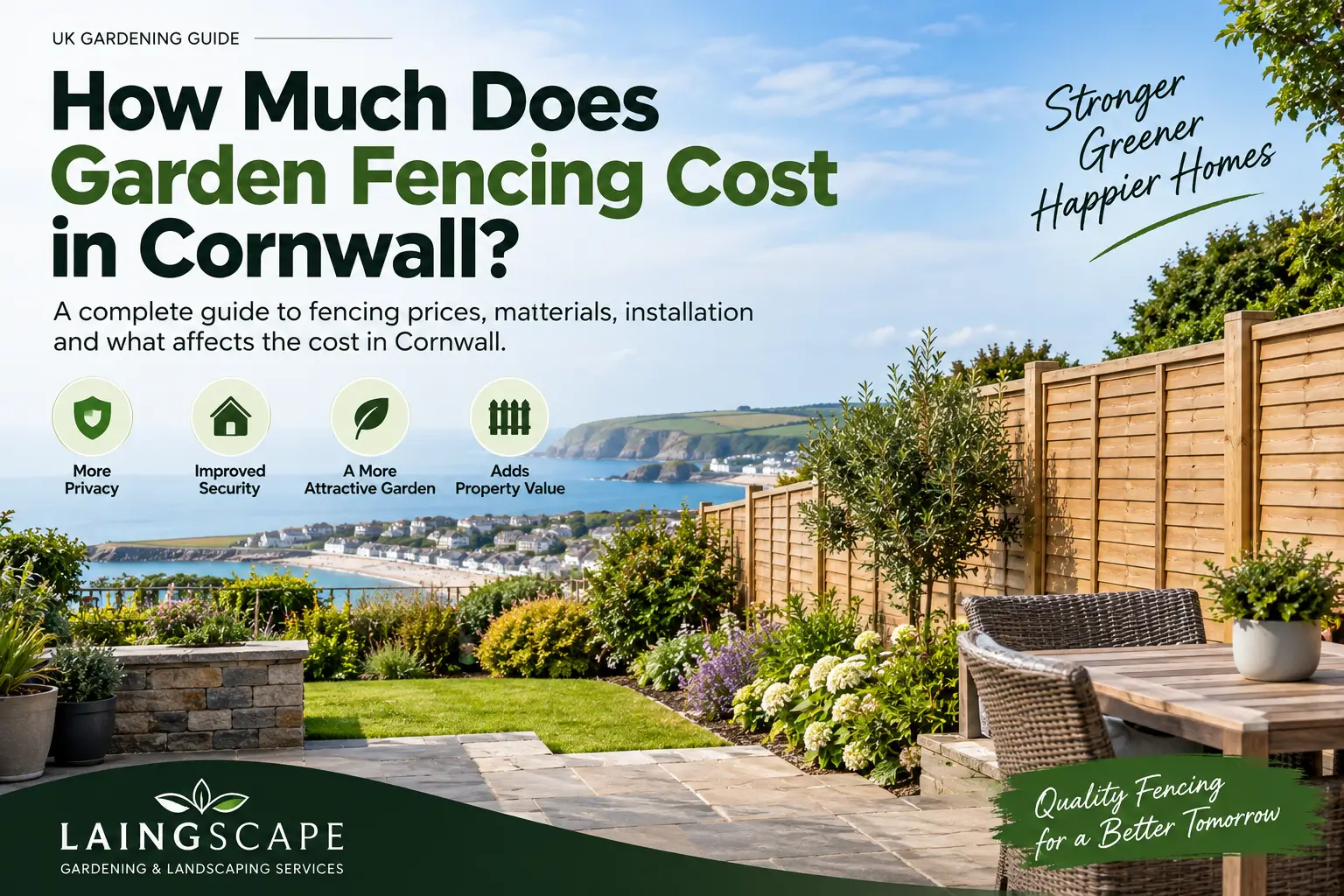 How Much Does Garden Fencing Cost in Cornwall
